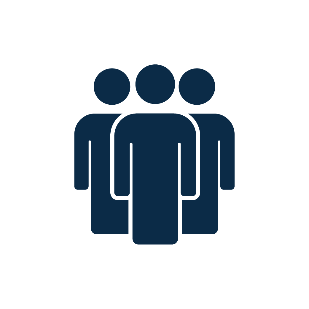 Community icon - three people standing together